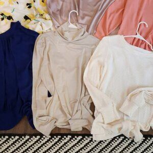 Beige Shimmer Dressy Top - Perfect for the Office, Parties, Events, Dinners, Etc